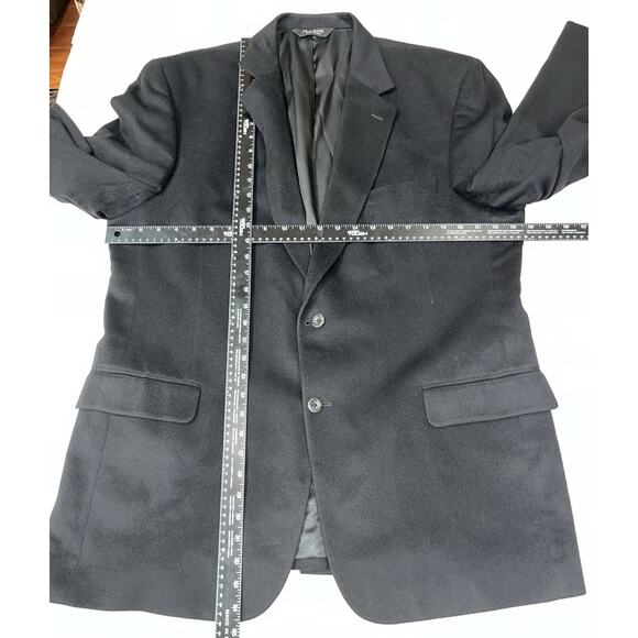 Jos A‎ Banks Men’s Black 2 Button Single Vent Cashmere Blazer 46L - Picture 4 of 6